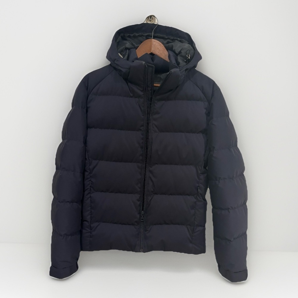 UNIQLO Mens Down Parka Puffer Jacket Navy